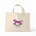 Rocking Horse Tote  with Baby's Name bags