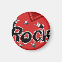 Rocking Out Rock Fridge Magnets