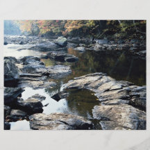 Rocks and boulders, York River, Ontario, Canada Flyer Design