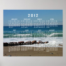 Rocks at the Beach; 2012 Calendar Poster