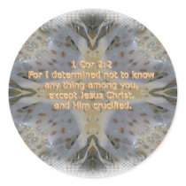 Rocks pattern cross Christian bible verse Sticker