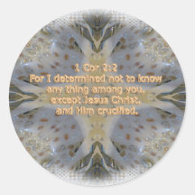 Rocks pattern cross Christian bible verse Sticker