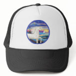 Rocks-Sea-White Arabian Horse hats