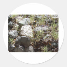 ROCKS STOP EROSION ROUND STICKER