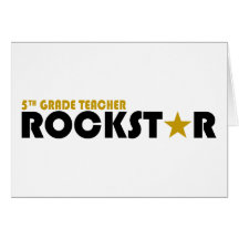 Rockstar - 5th Grade Cards