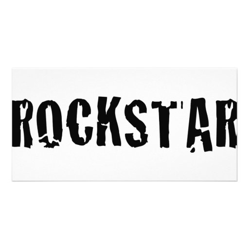 rockstar customised photo card