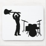 Rockstar drum guitar smasher mouse pads
