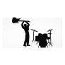 Rockstar drum guitar smasher photo card