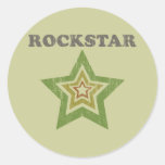 Rockstar Round Stickers