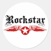 Rockstar Round Stickers
