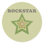 Rockstar Round Stickers