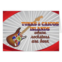 Rockstars are born in Turks and Caicos Islands Cards