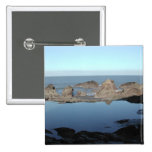 Rocky Beach. Scenic Coastal View. Buttons