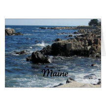 Rocky coast of Maine Card