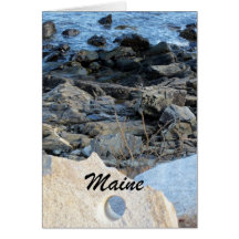 Rocky coast of Maine Greeting Card
