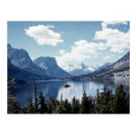 Rocky Mountain lake view, Glacier National Park, M Postcards