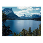 Rocky Mountain lake view, Glacier National Park, M Post Cards