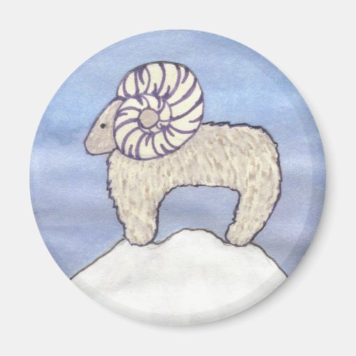 Rocky Mountain Ram Fridge Magnets
