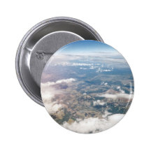 Rocky Mountains from above Pinback Buttons