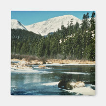 Rocky Mountains, National Park Fridge Magnets