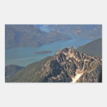 Rocky Mountains Picture Rectangular Stickers