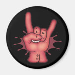 Rocky Rock Hand Refrigerator Magnet