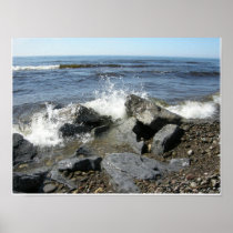 rocky shore poster