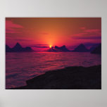 Rocky Shores At Sunset posters