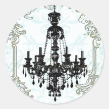 rococo chandelier sticker