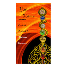 ROD OF ASCLEPIUS WITH 7 CHAKRAS ,SPIRITUAL ENERGY BUSINESS CARD TEMPLATES