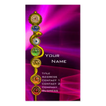 ROD OF ASCLEPIUS WITH 7 CHAKRAS ,SPIRITUAL ENERGY BUSINESS CARD TEMPLATES