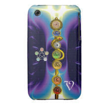 ROD OF ASCLEPIUS WITH 7 CHAKRAS ,SPIRITUAL ENERGY Case-Mate iPhone 3 CASES