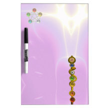 ROD OF ASCLEPIUS WITH 7 CHAKRAS ,SPIRITUAL ENERGY DRY ERASE BOARD