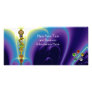 ROD OF ASCLEPIUS WITH 7 CHAKRAS ,SPIRITUAL ENERGY CUSTOMISED RACK CARD