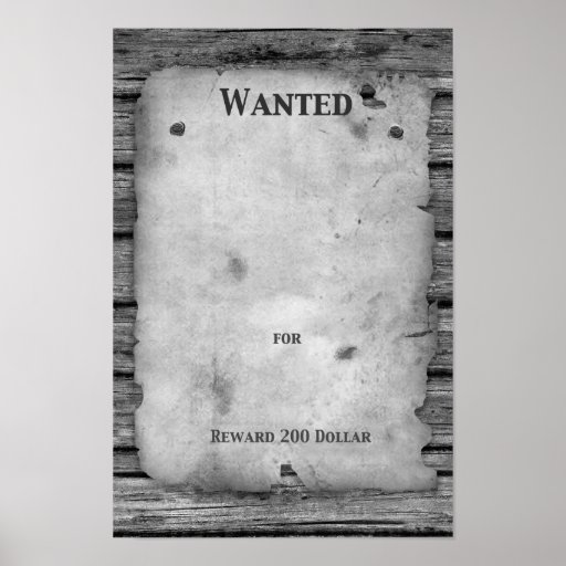 "Rod Series" Make your own "Wanted Poster" | Zazzle