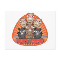 Rodent Mania postcards