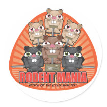 Rodent Mania stickers