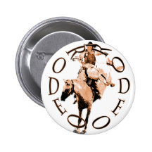 Rodeo Bronc Button