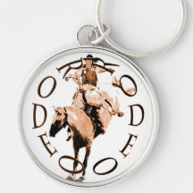 Rodeo Bronc Key Chains