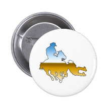 Rodeo - Bull Dogging; steer wrestling Pinback Buttons