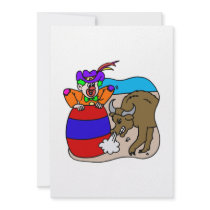Rodeo Clown in Barrel Personalized Announcement