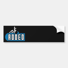 Rodeo Cowboy - Old West Bumper Sticker