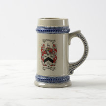 Rodgers Coat of Arms Stein Coffee Mug