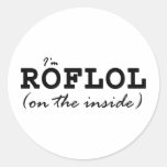 ROFLOL ROUND STICKERS