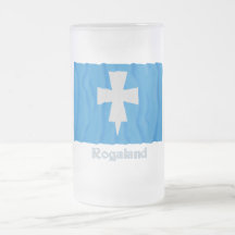 Rogaland waving flag with name coffee mugs