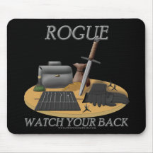 Rogue: Watch Your Back Mouse Mats