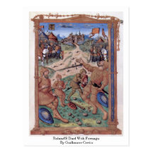 Roland'S Duel With Fernagu By Guillaume Cretin Post Card