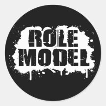 Role Model Round Sticker