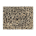 Roll of corrugated paper postcards