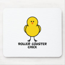 Roller Coaster Chick Mouse Pad